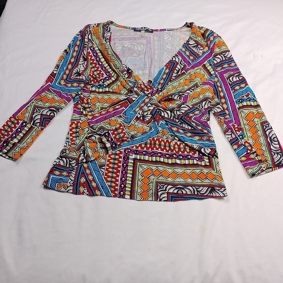 Cable & Gauge petite women's medium 3/4 sleeved top - Picture 1 of 7